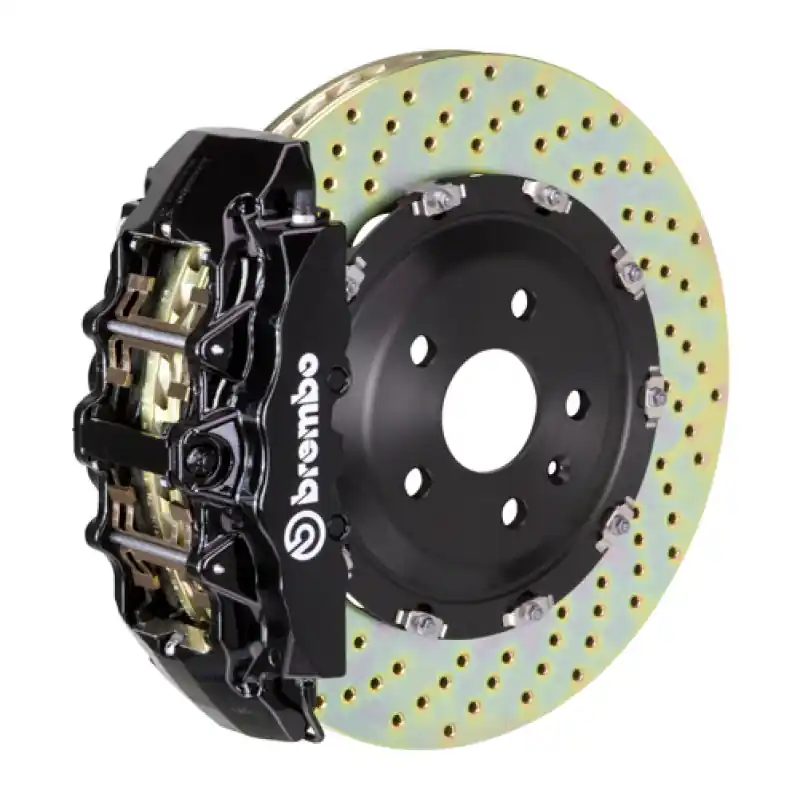 Brembo 19+ 330i Front GT BBK 6 Piston Cast 380x34 2pc Rotor Drilled-Black Express Delivery