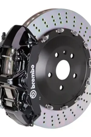 Affordable Brembo 16-22 GLC-Class (X253/C253) Front GT BBK 6 Piston Cast 405x34 2pc Rotor Drilled-Black
