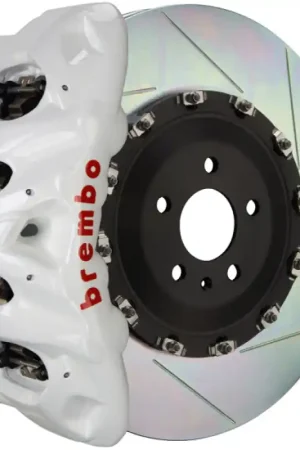 Authentic Brembo 22+ Golf R/22+ S3 Front GT BBK 6 Piston Cast 380x34 2pc Rotor Slotted Type1-White